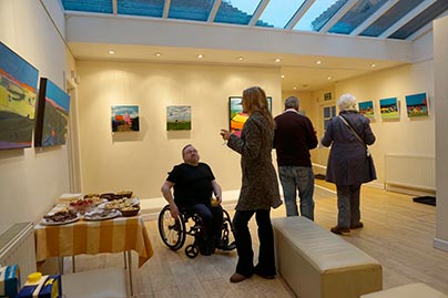 photo of a few of the guests at exhibition