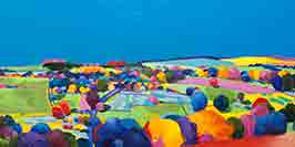 Derbyshire Dale, panoramic painting