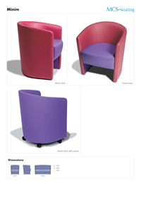 info sheet on Mininim range for MCS-Seating
