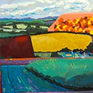 landscape with abstraction
