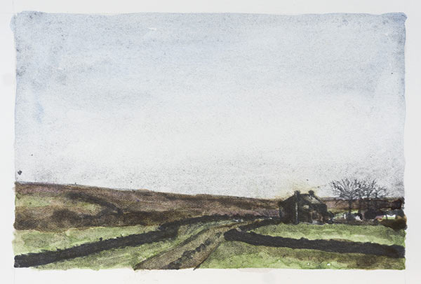 verion one of the same landsape: wintry and cold