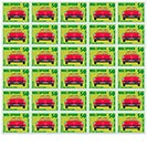 click on this thumbnail for a larger image of the print: 'Stamp – NSU Spider-light-green'