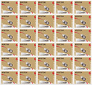 image of Vostok 6 stamp prints - biege