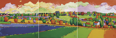 'Triptych 1, gravesend South' a view just to the north of the A2